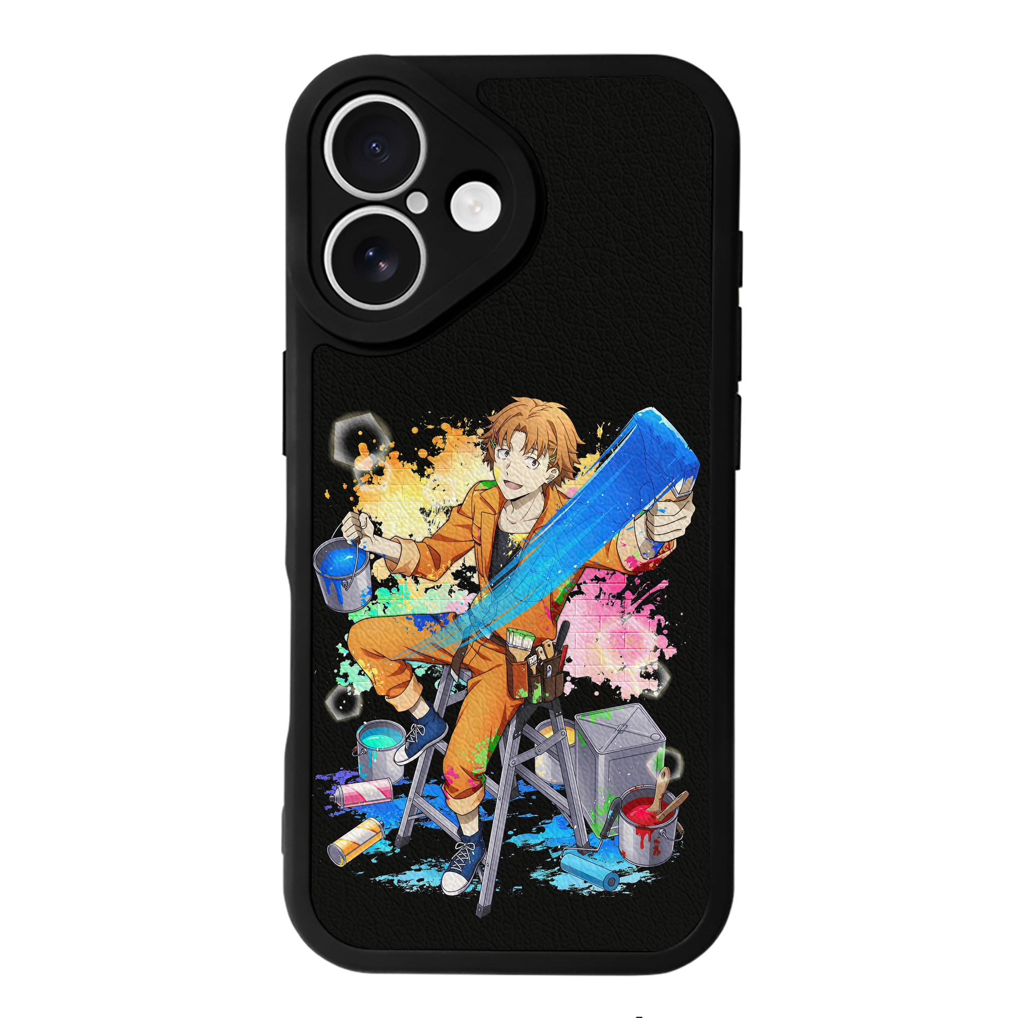 （画像用） 文豪ストレイドッグス Bungo Stray Dogs 【iPhone 16シリーズ対応】シリコンスマホケース（レザー調） 材質：シリコン